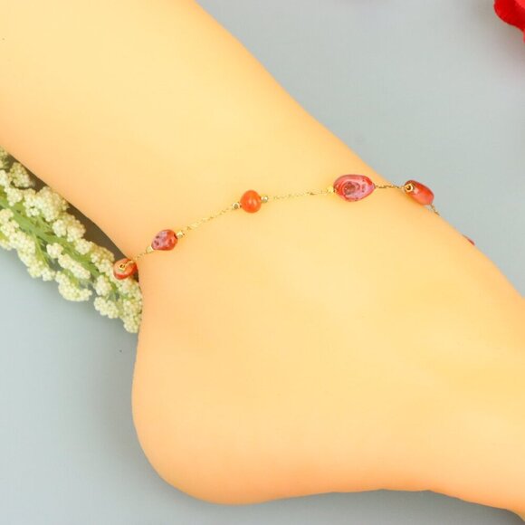 "Handmade Anklet – A Stylish Choice for Women, Thoughtful Gift Idea, EVCH1262 - Picture 7 of 9